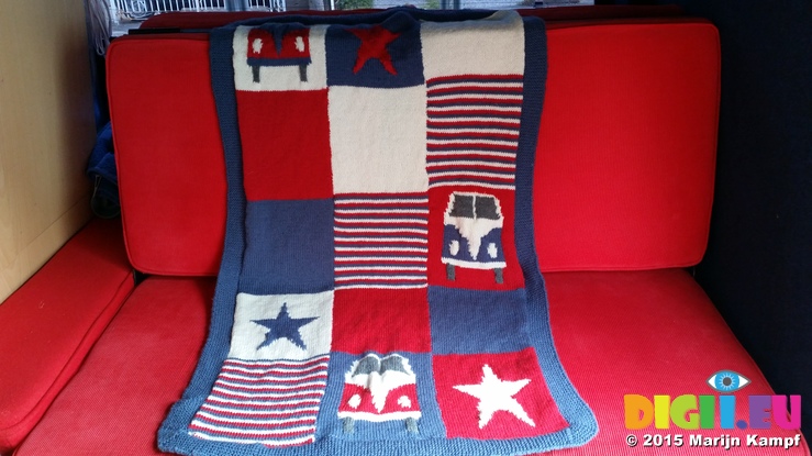 20150525_182352 Jenni knitted campervan blanket